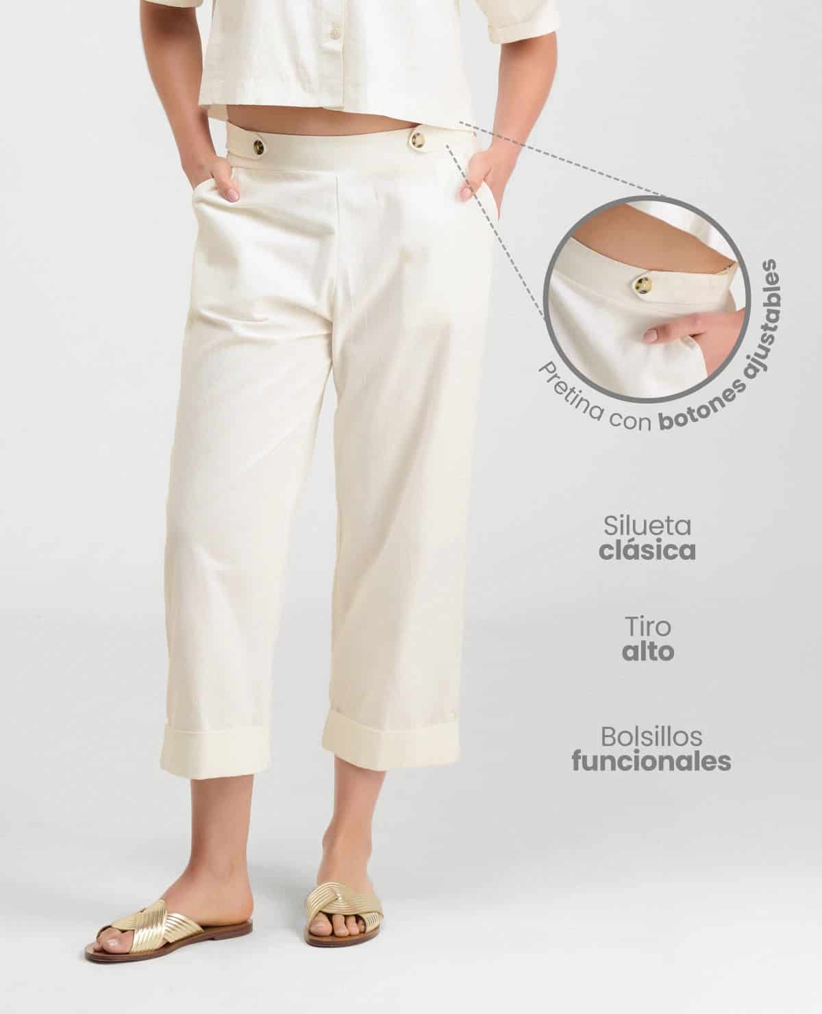 Pantalón | Silueta Clásica | Tiro Alto | Bota Recta - miniatura 2