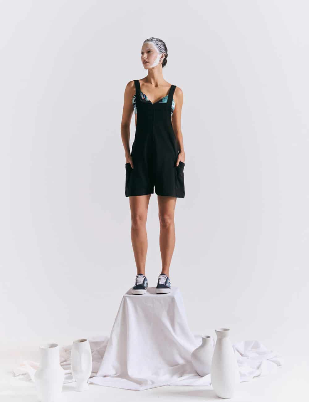 Romper Tirantas Noires negro Mujer - miniatura 1