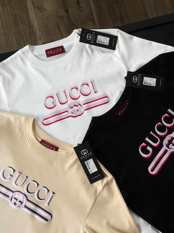 CAMISA GUCCI BLANCA NUDE Y NEGRA - miniatura 1