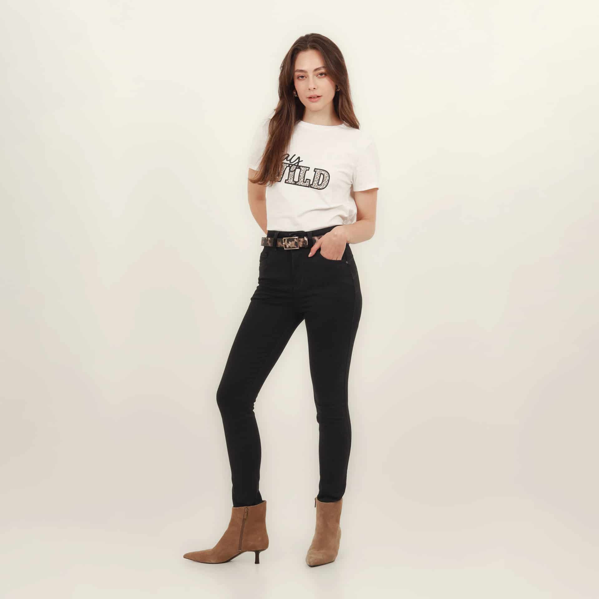 Jean Tiro Medio Bota Skinny - miniatura 15