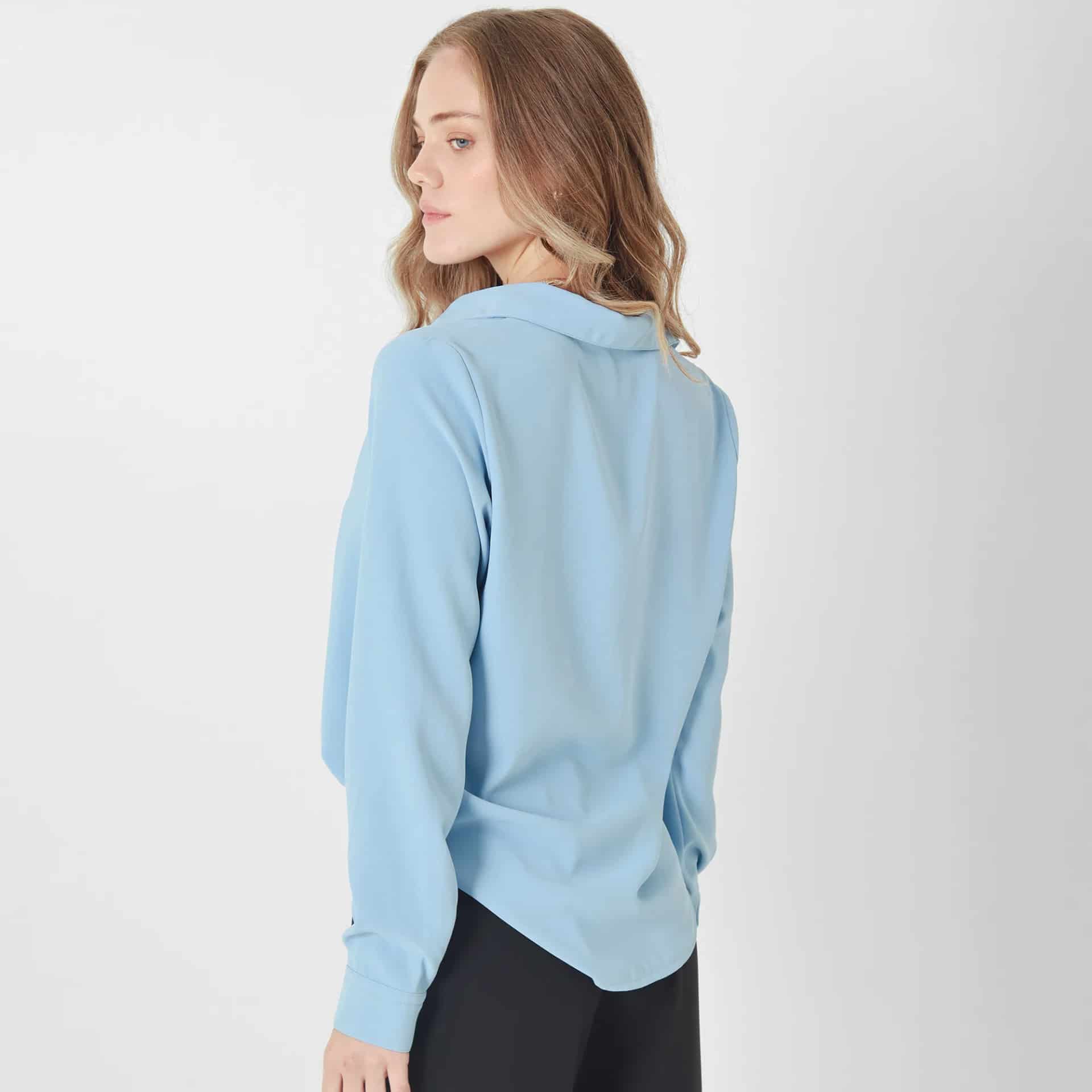 Camisa Cuello Camisero Manga Larga - miniatura 6
