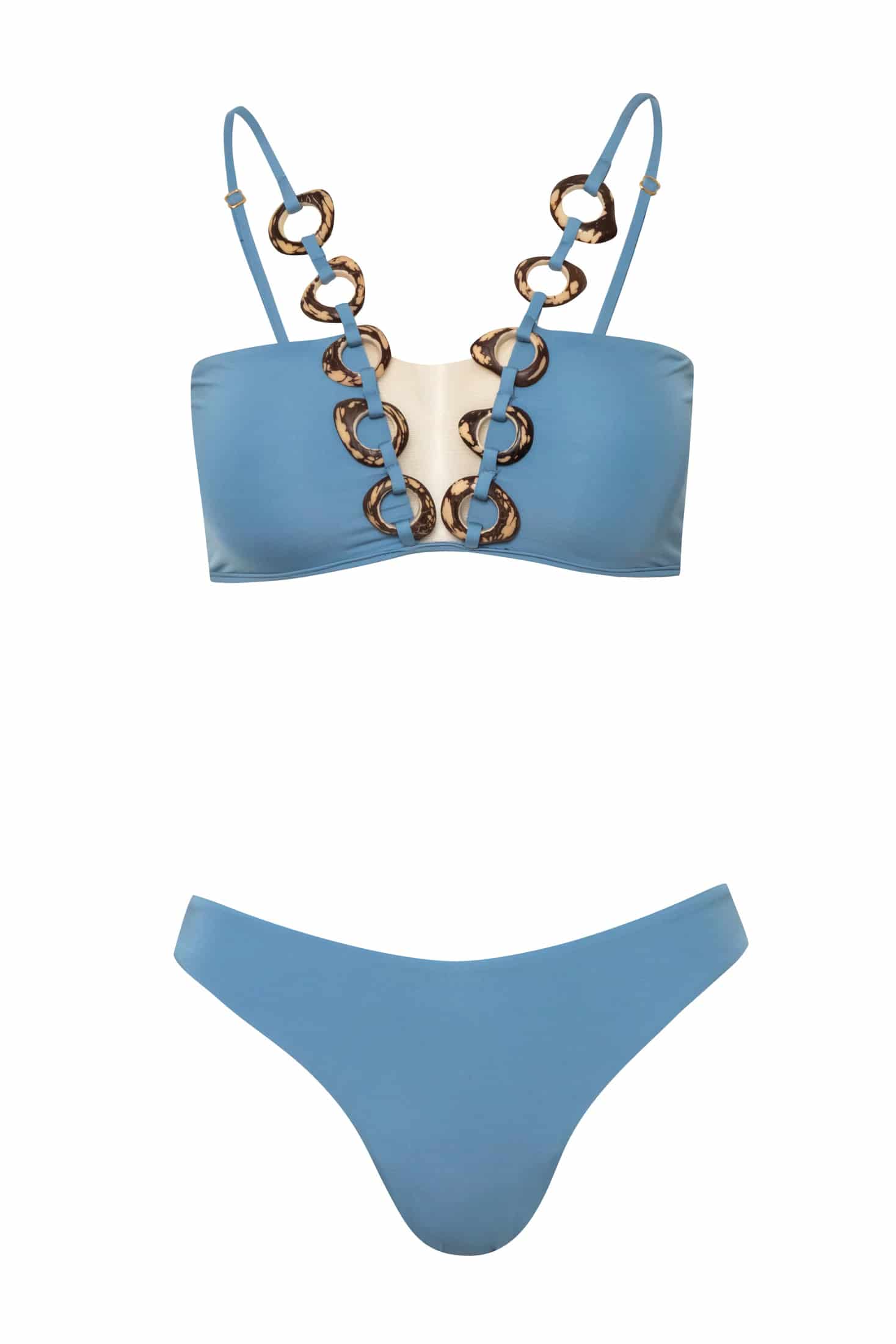 LETICIA BOTTOM / Azul Crema - miniatura 1