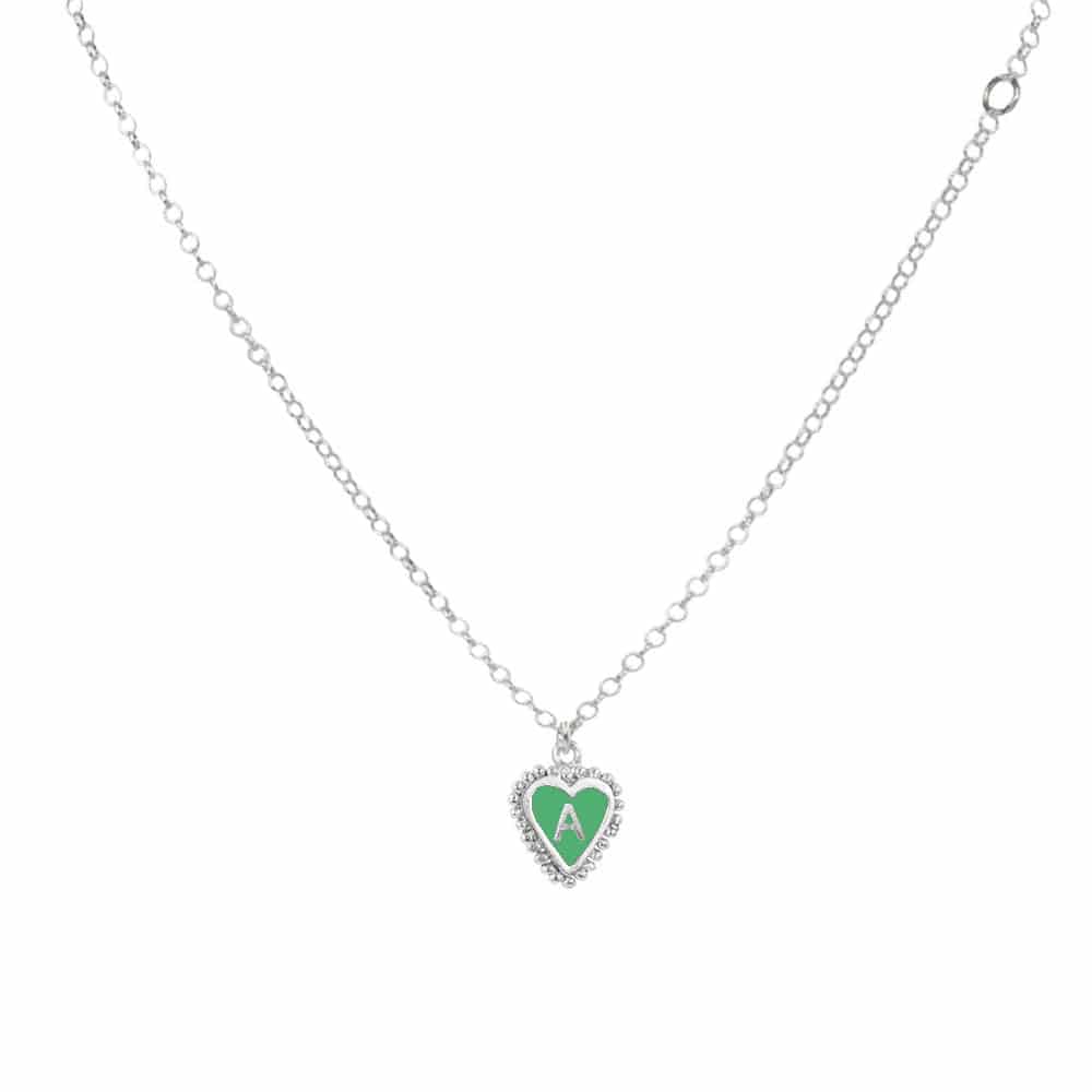 PreOrder Cadena 1 Letra Heart Plata - miniatura 9