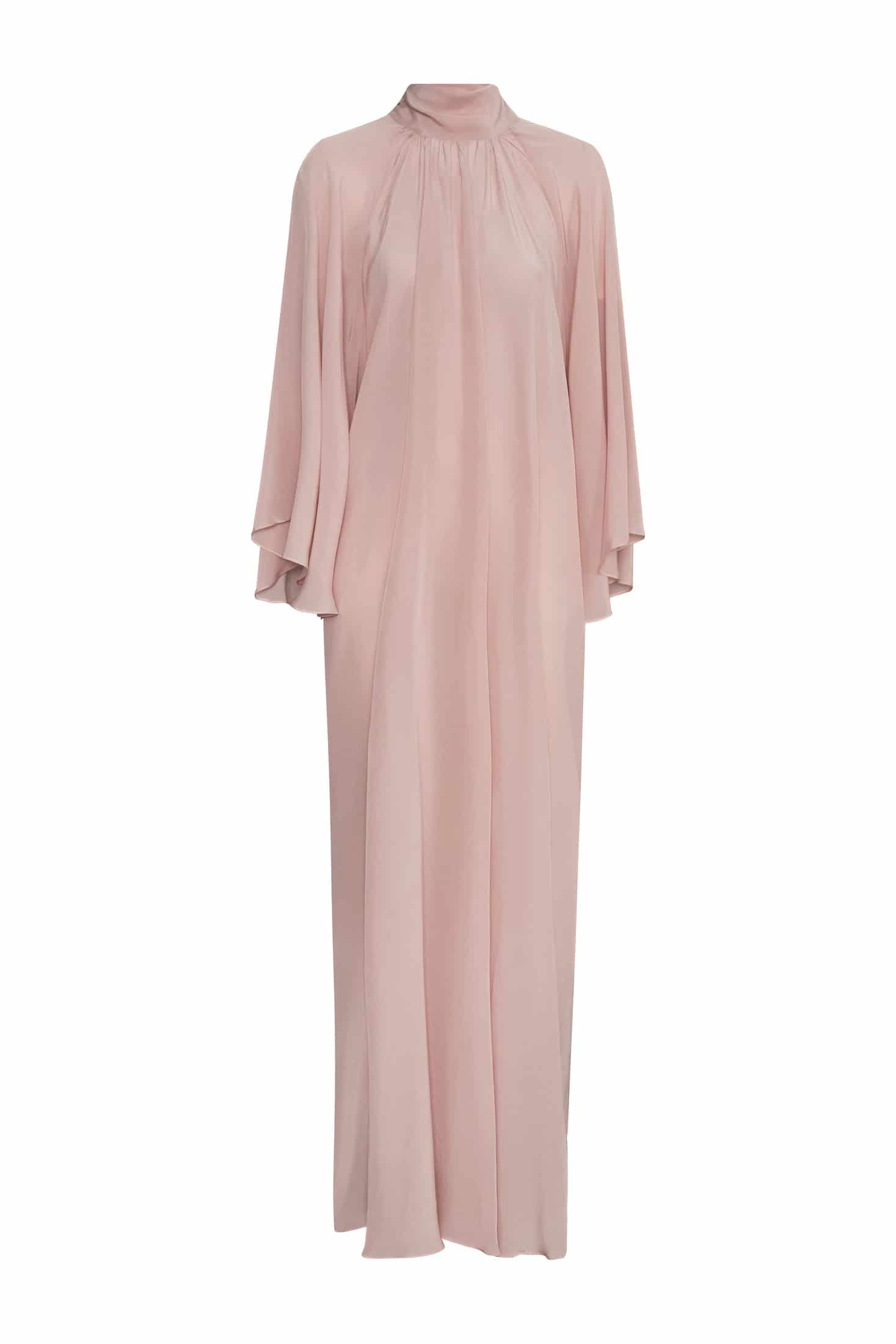 Boho Crepe Chine Maxi Dress / Dust Pink - miniatura 1