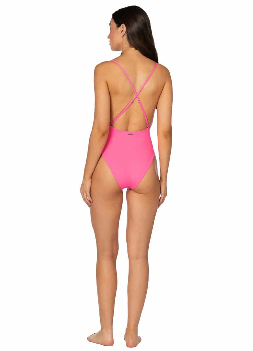 Maaji Radiant Pink Safri Plunge One Piece - miniatura 5