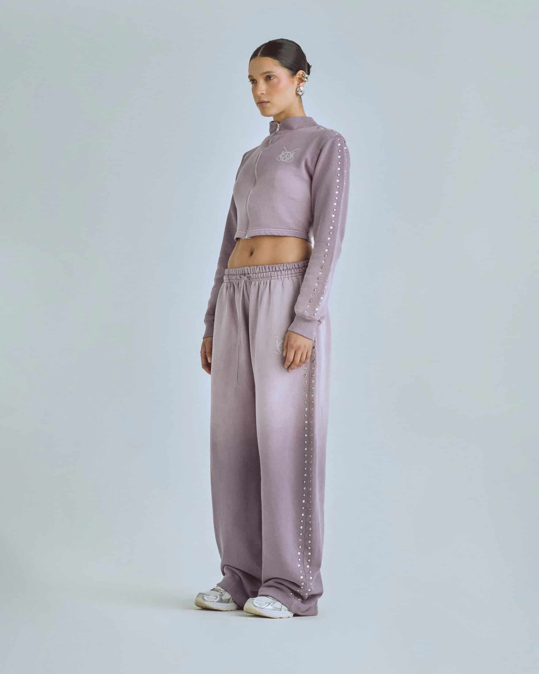 W Santa Union "Unión" Zip Up Turtleneck Purple - miniatura 5