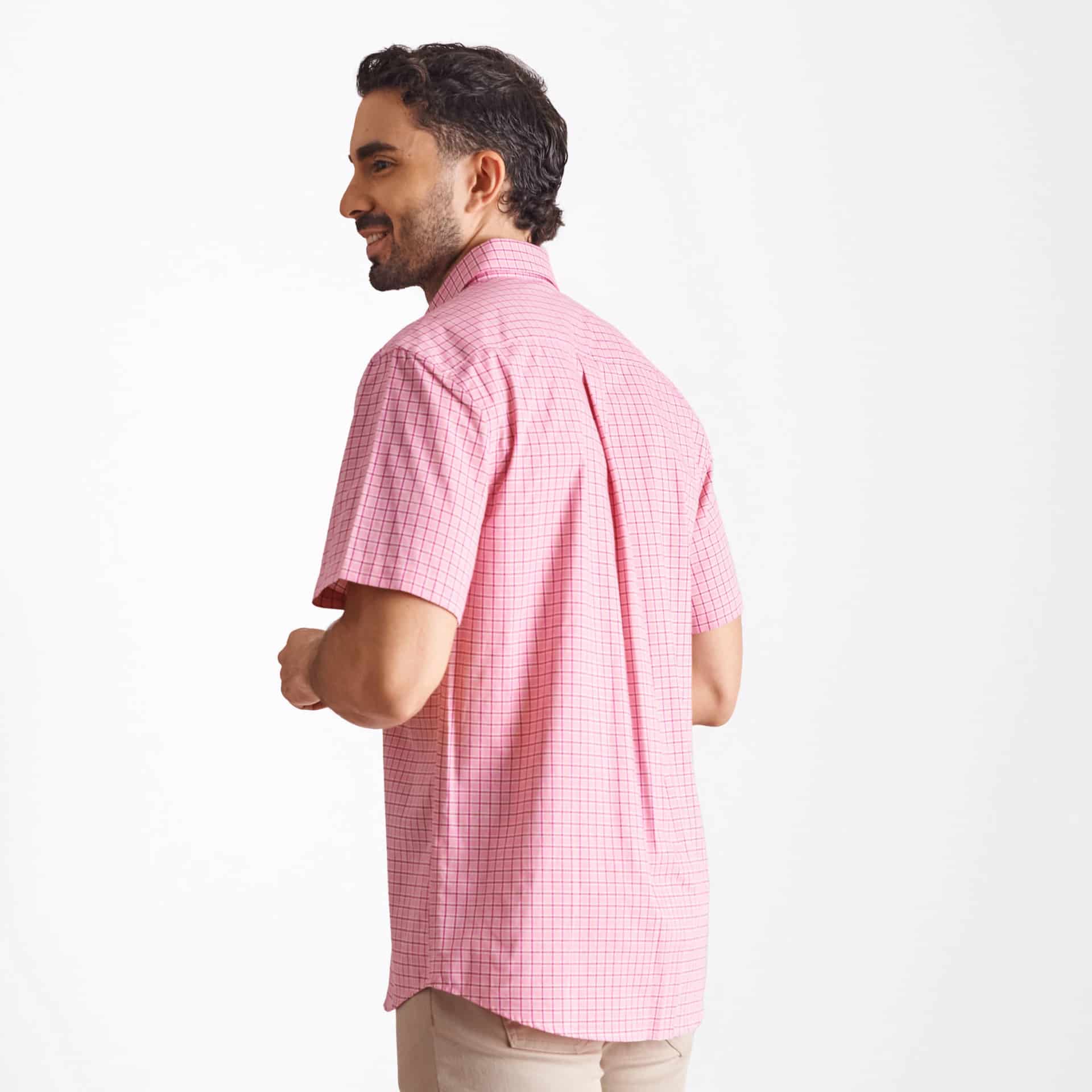 Camisa regular fit color rosado - miniatura 2