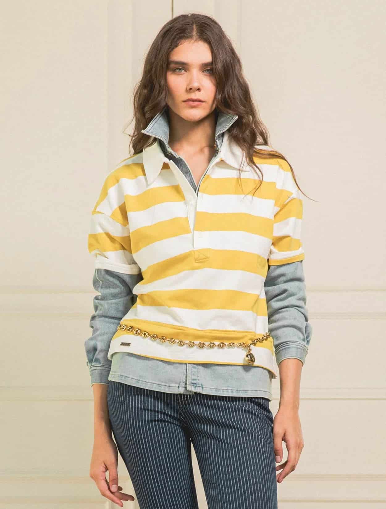 CAMISA POLO PREPPY LOVE MUSTARD - miniatura 3
