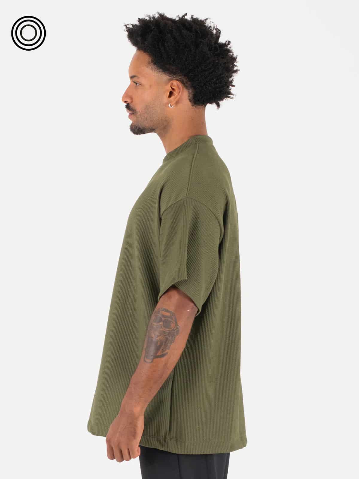 Camiseta hombre stone verde militar - miniatura 4