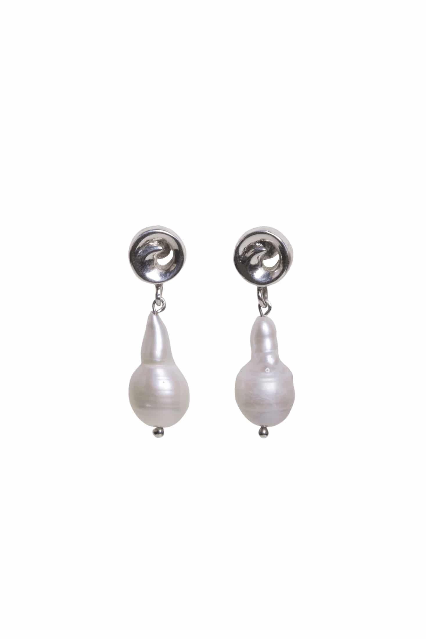 Aretes Rollitos Midi Perla - miniatura 1