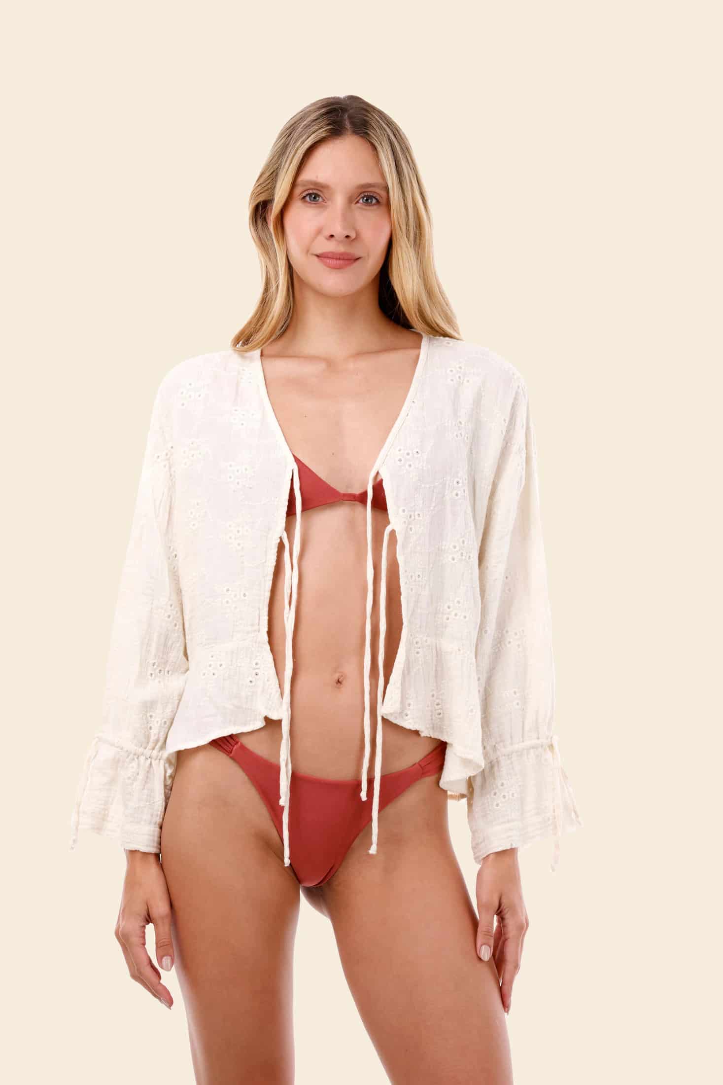 Santalucia Luster Ruffle Shirt - miniatura 2