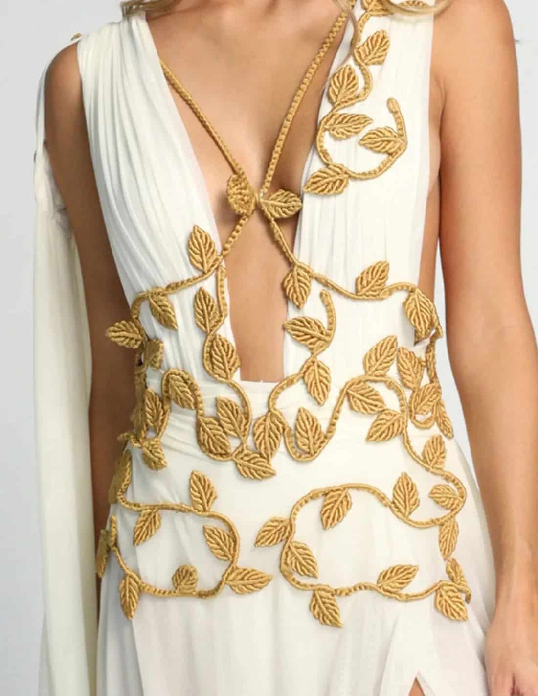 Vestido Copernico Ivory + Gold - miniatura 4