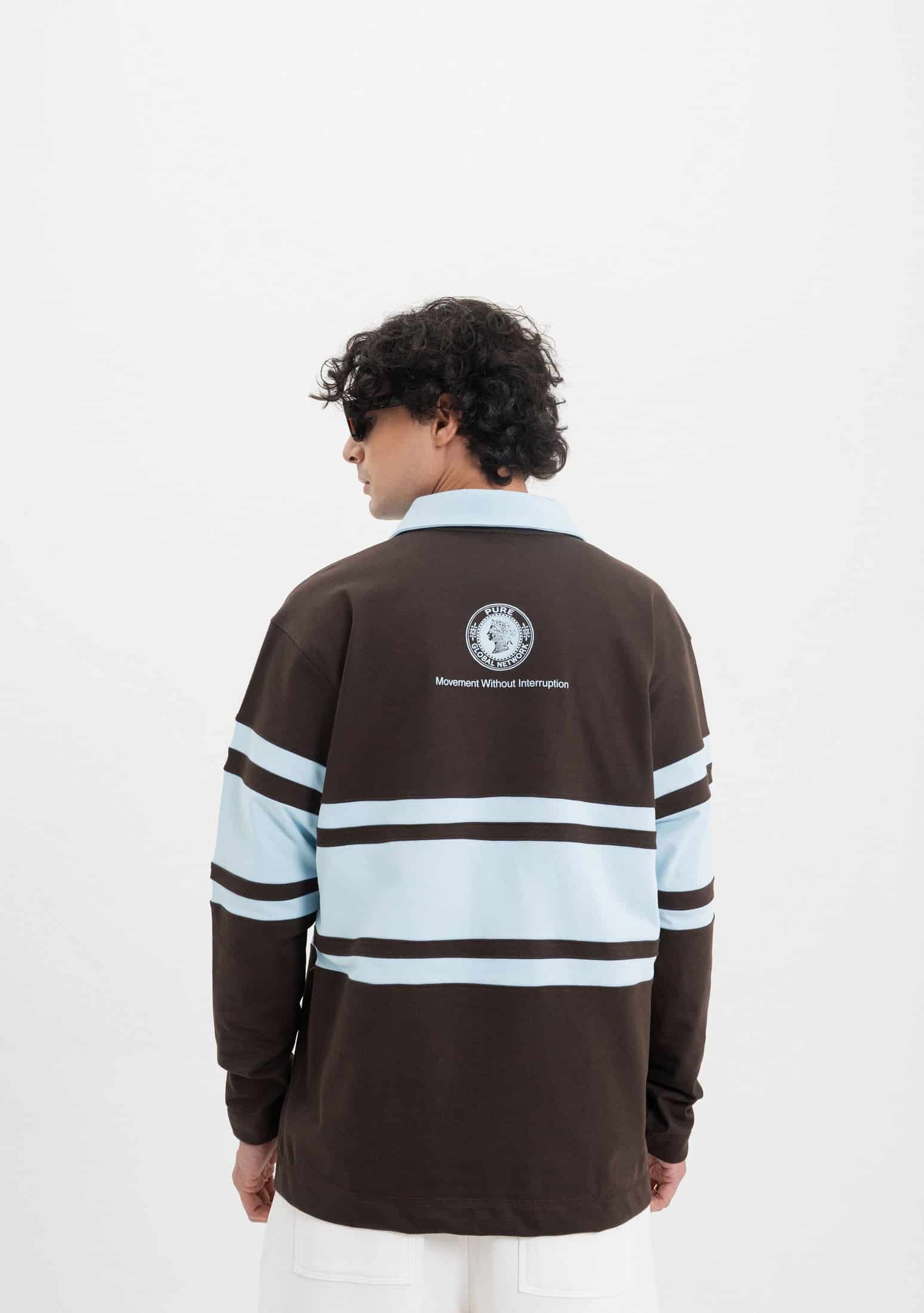 Across The Lines Brown Polo - miniatura 3