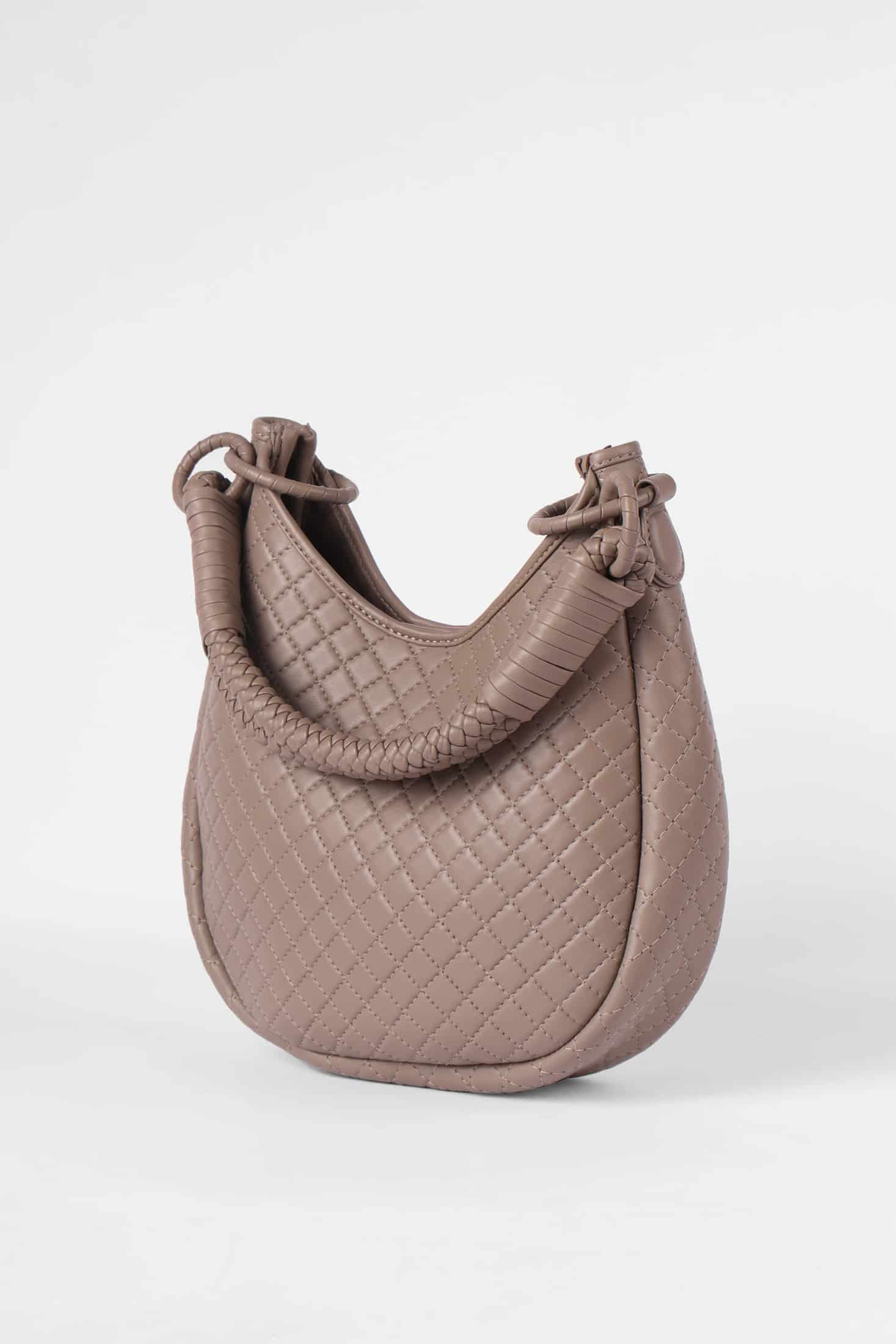 Saddle Shoulder Bag, Taupe - miniatura 6
