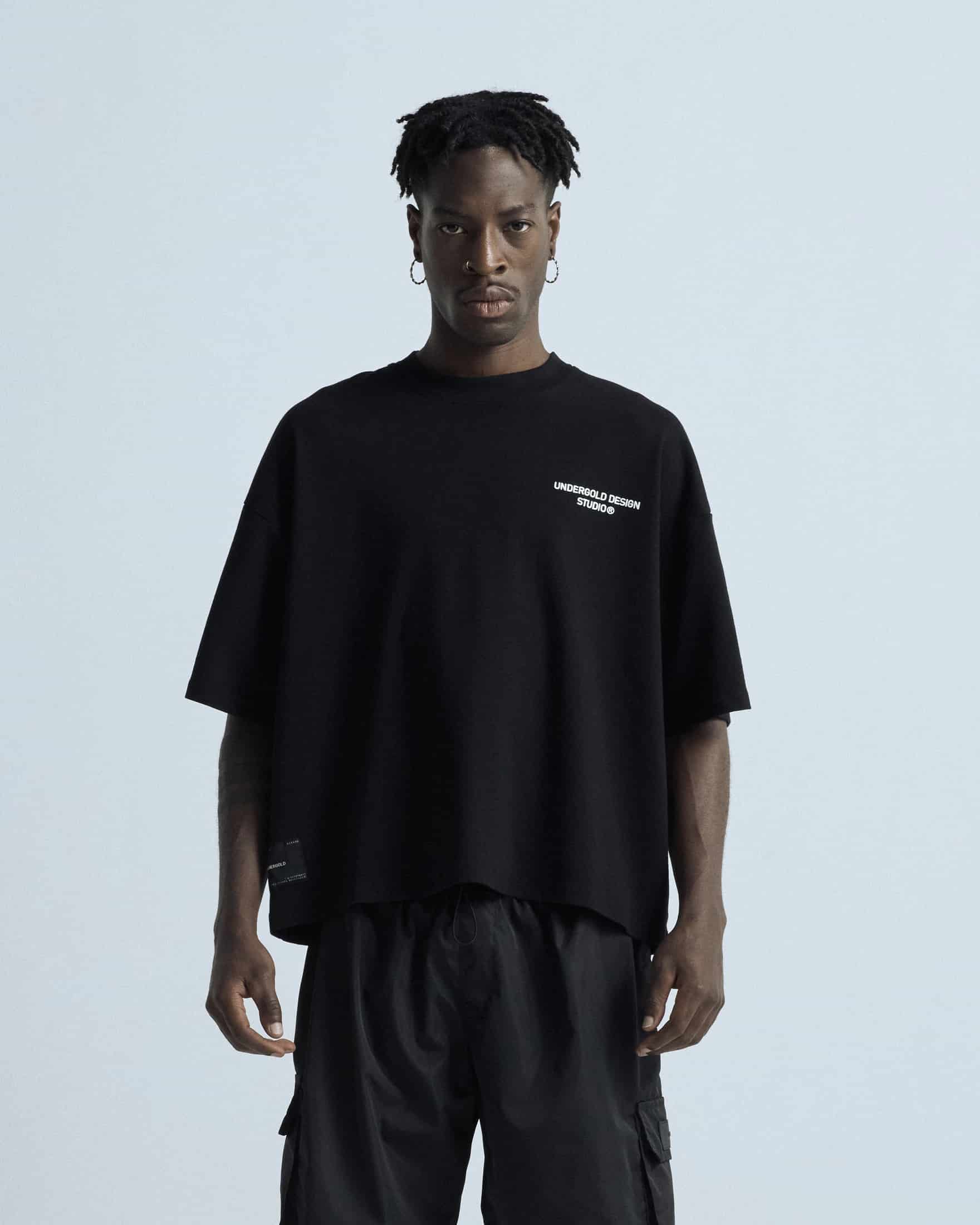 Basics Undergold Design Studio Boxy T-shirt Black - miniatura 2