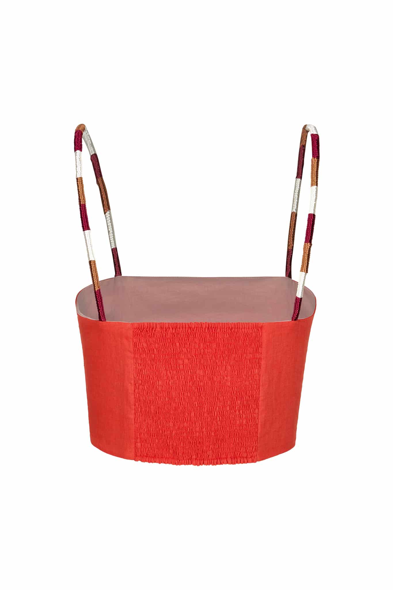 Guainia Linen Top / Red Embroidered - miniatura 3