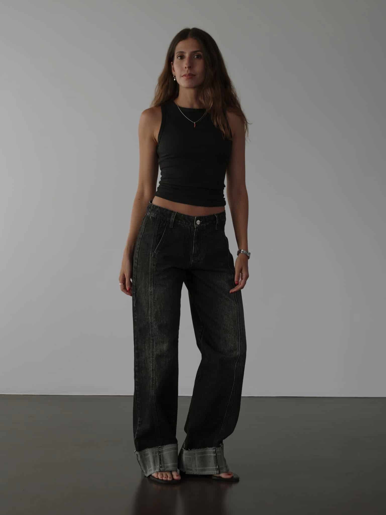 RIB SIMPLY TANK - BLACK - miniatura 3