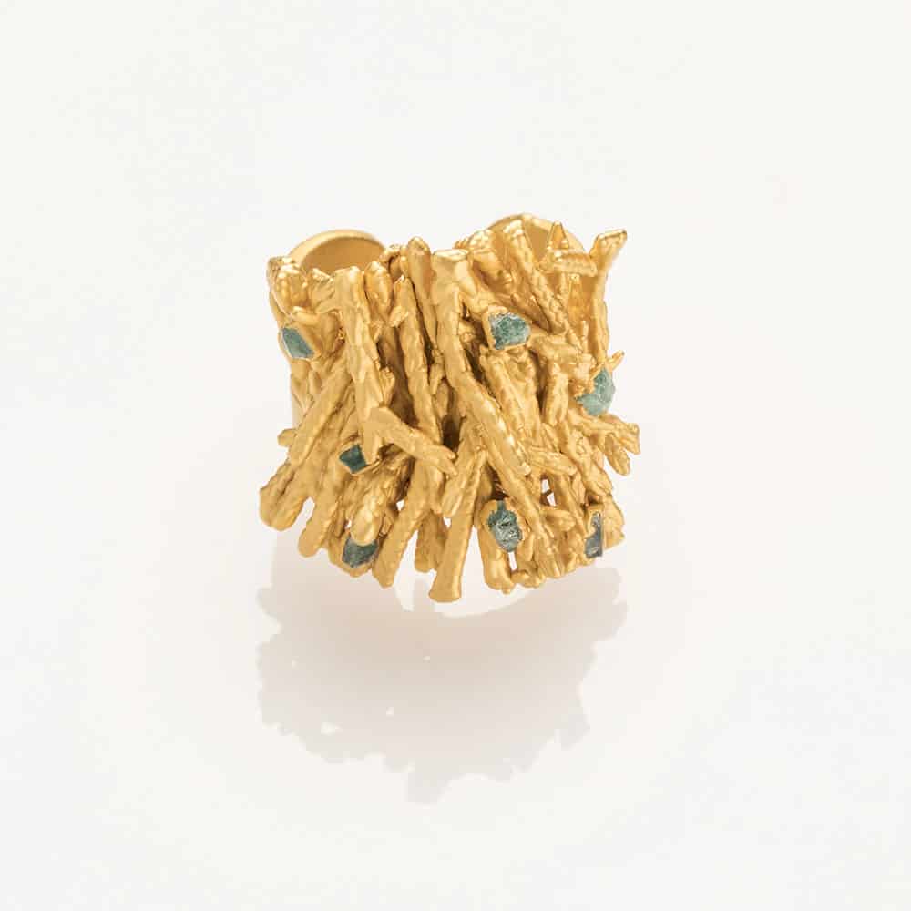 Pine and Emeralds Ring - miniatura 1