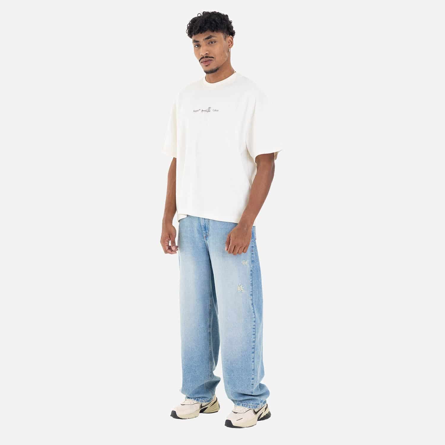 Cow Barrel Fit Denim Light Blue - miniatura 9