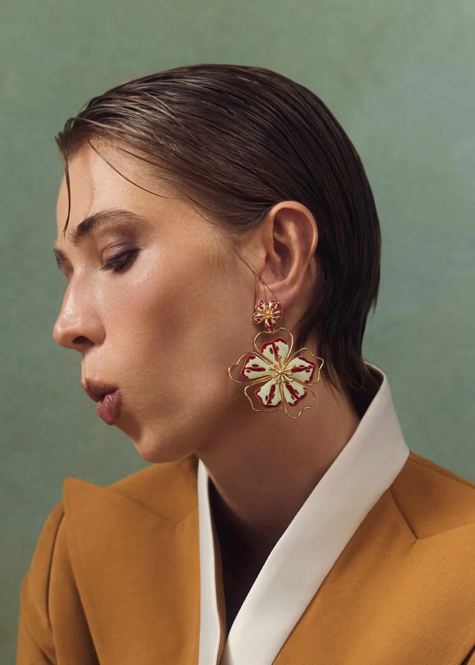 Aretes Andreae Verde Swirl - miniatura 2