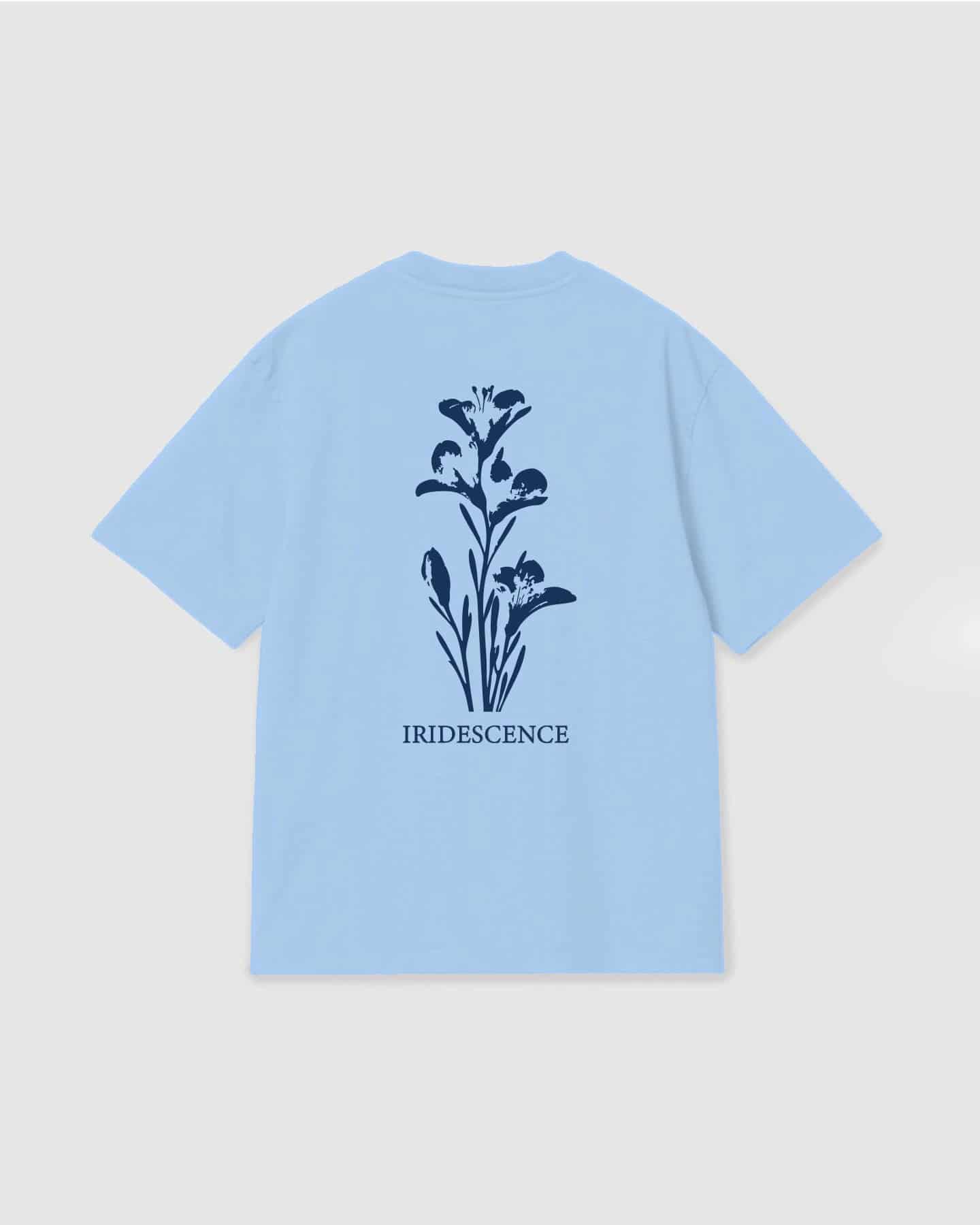 Oversized T Shirt Iridescence Sky Blue - miniatura 1