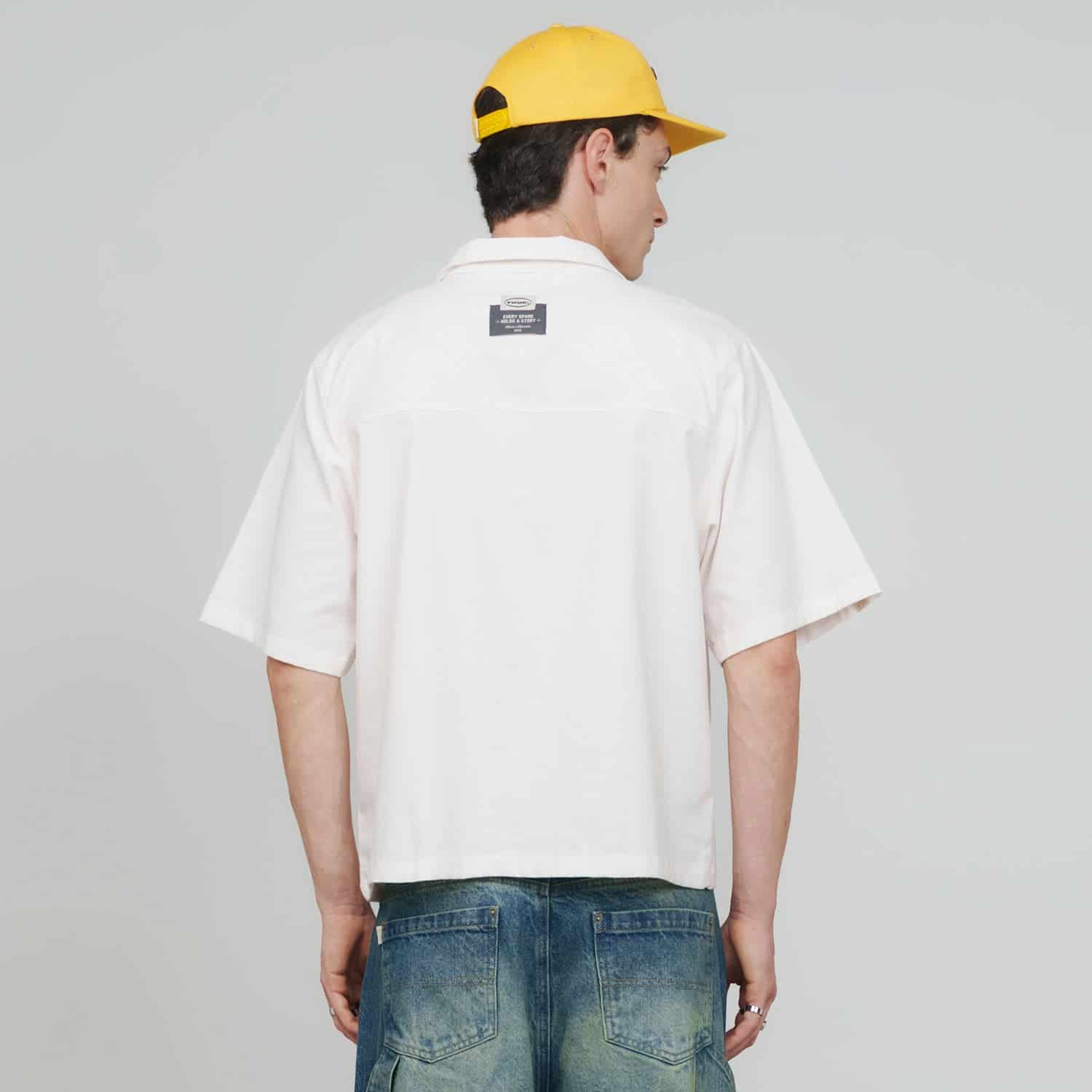 Midnight Corduroy Shirt - Cream - miniatura 3
