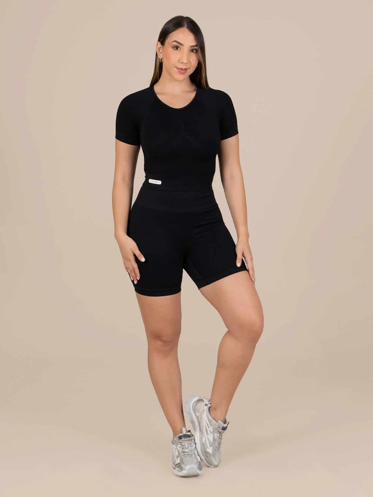 Samantha short set seamless negro - miniatura 1