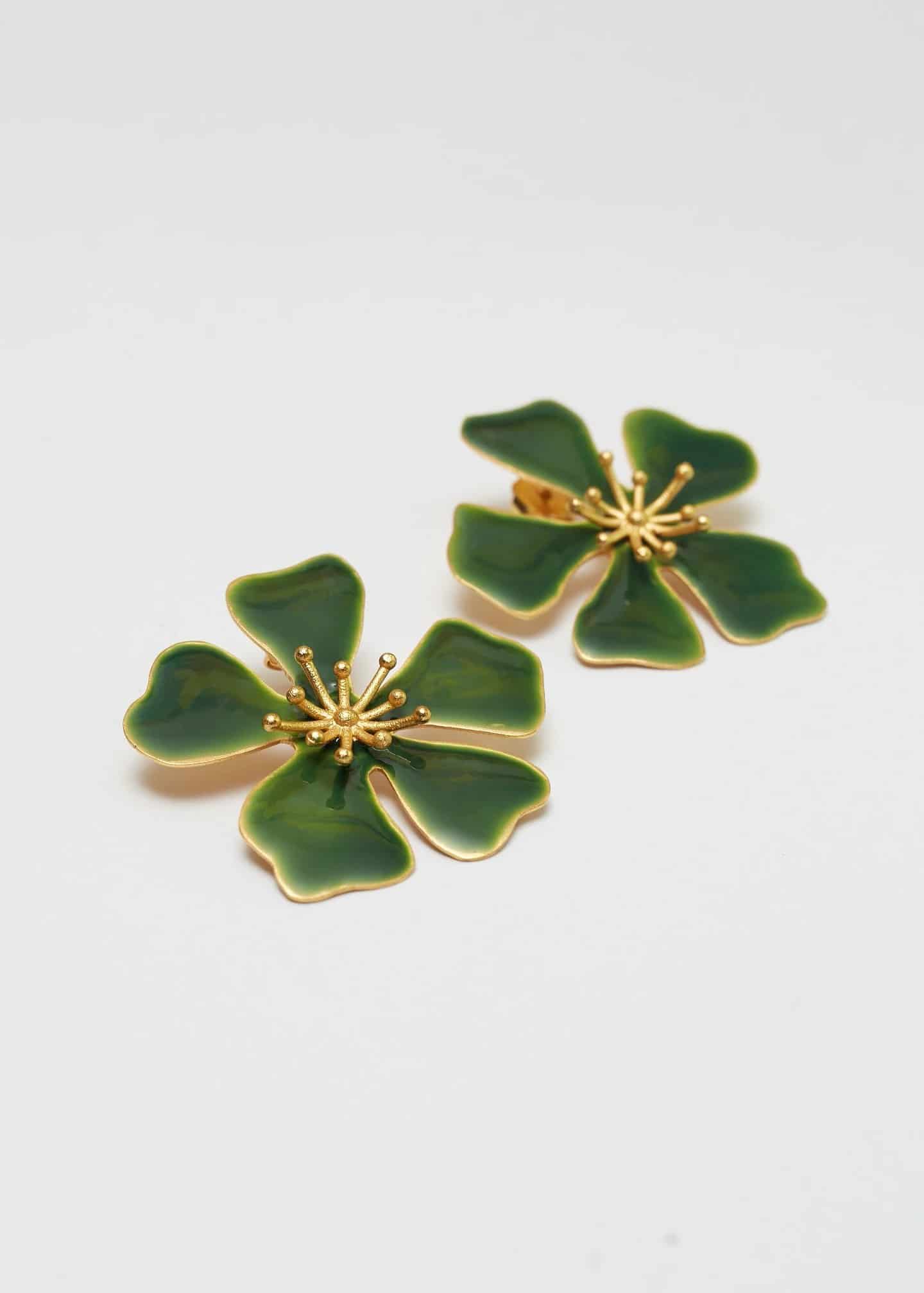 Aretes Aurora maxi Verde - miniatura 4