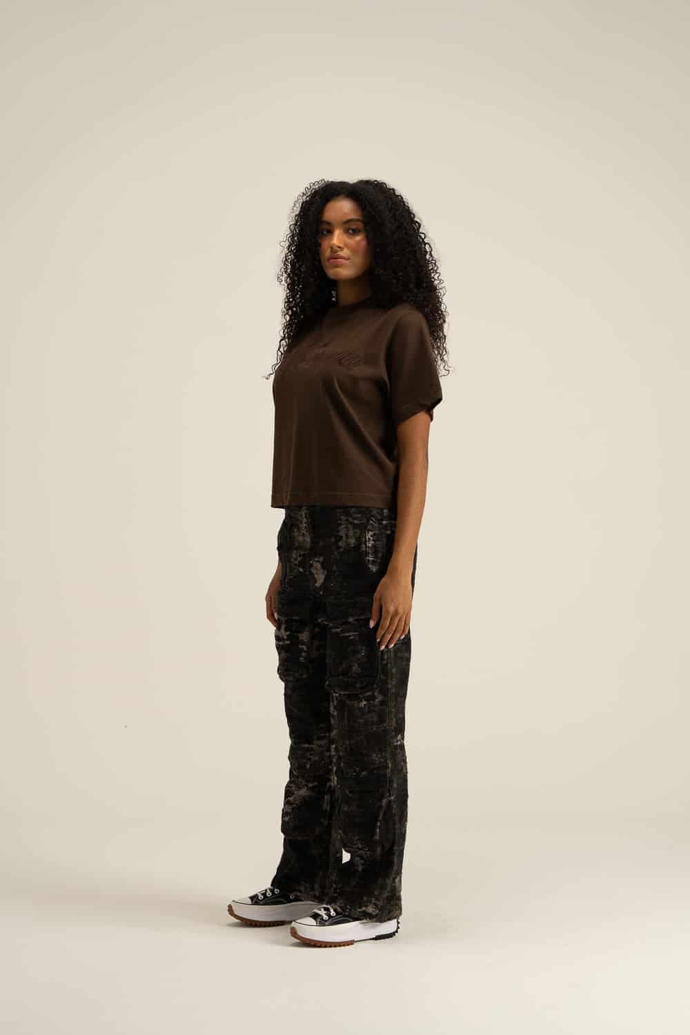 CRUX BROWN FEM CROP TOP - miniatura 3