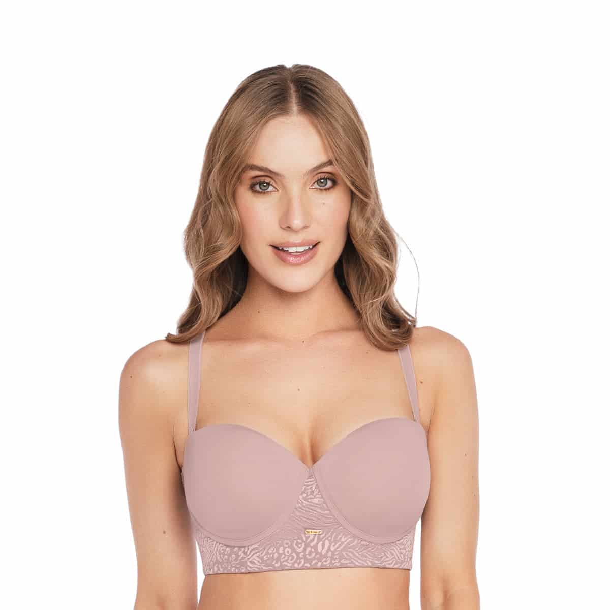 BUSTIER STRAPLESS CON ESPALDA Y BASE DOBLE TELA - miniatura 4