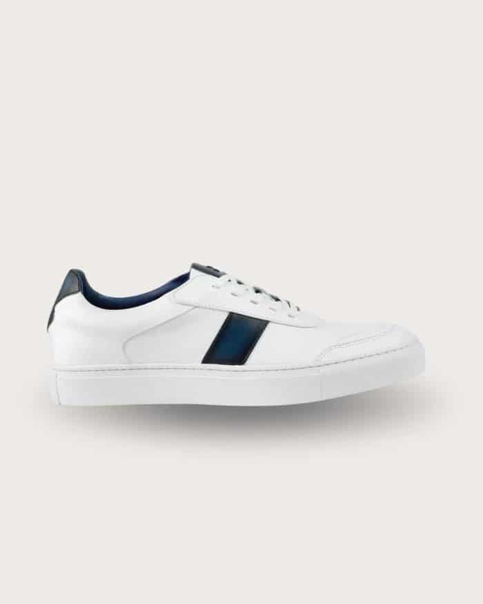 Sneaker Pisa Bianco-Azul - miniatura 1