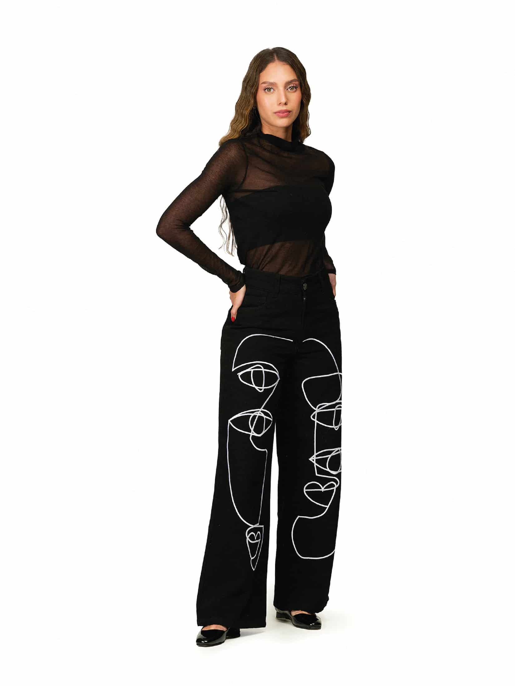 Pantalon Abrazo Negro - miniatura 2