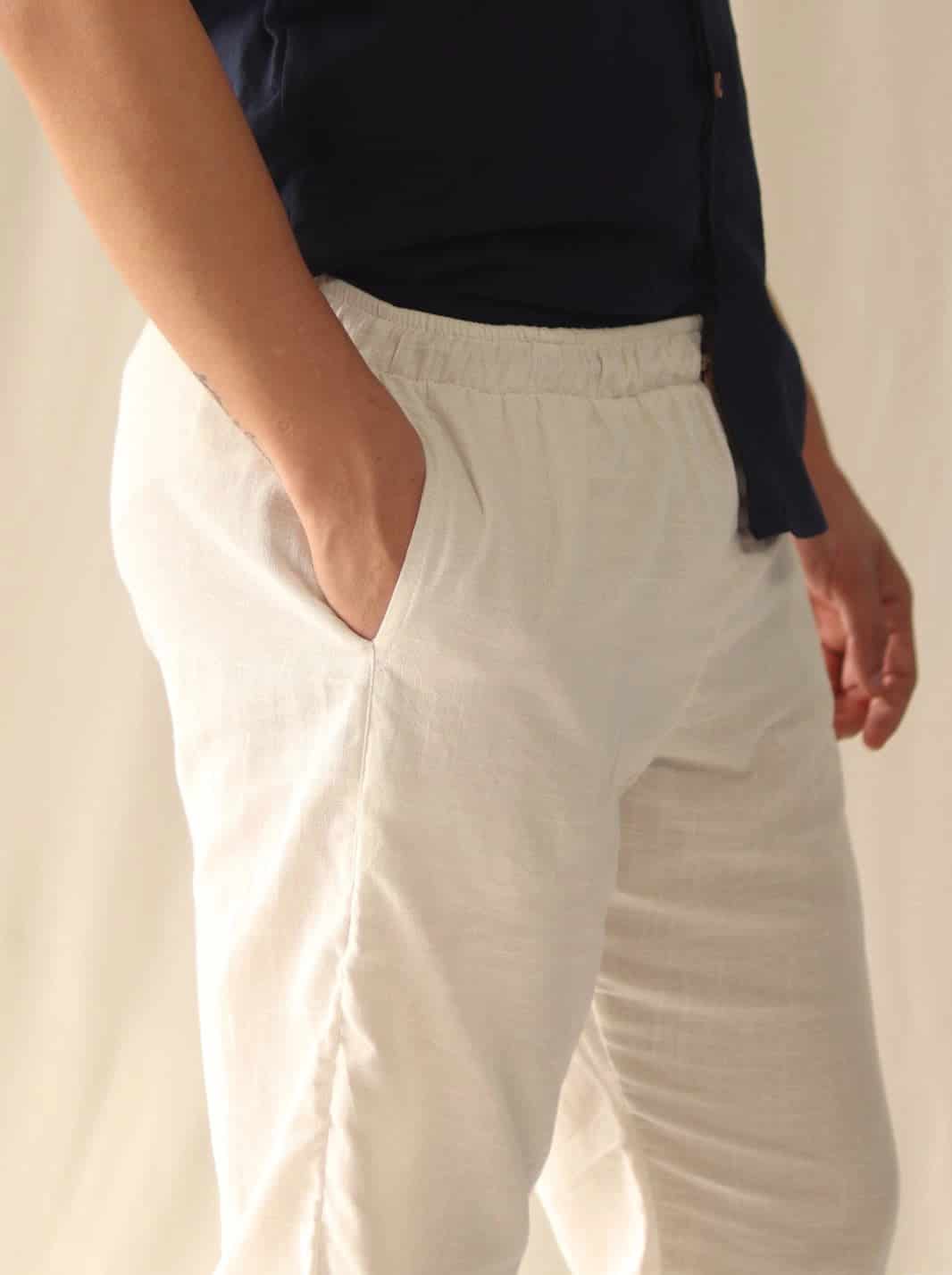 PANTALÓN LINO ALGODÓN | BOTA RECTA - miniatura 4