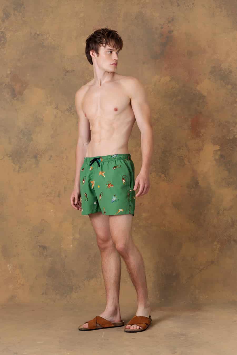 Men's swim trunk panteon green - miniatura 3
