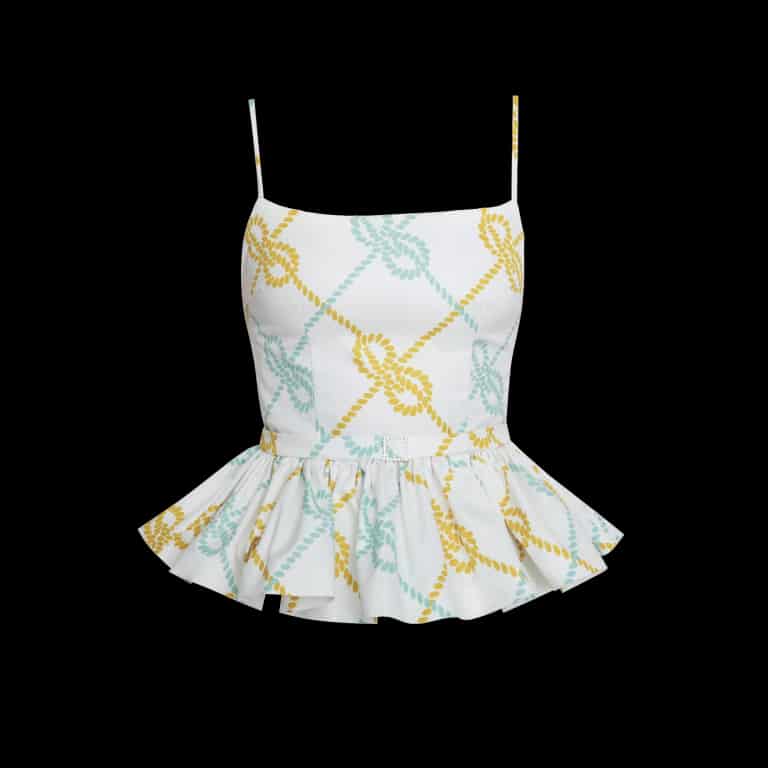 Camille Peplum Top - miniatura 1
