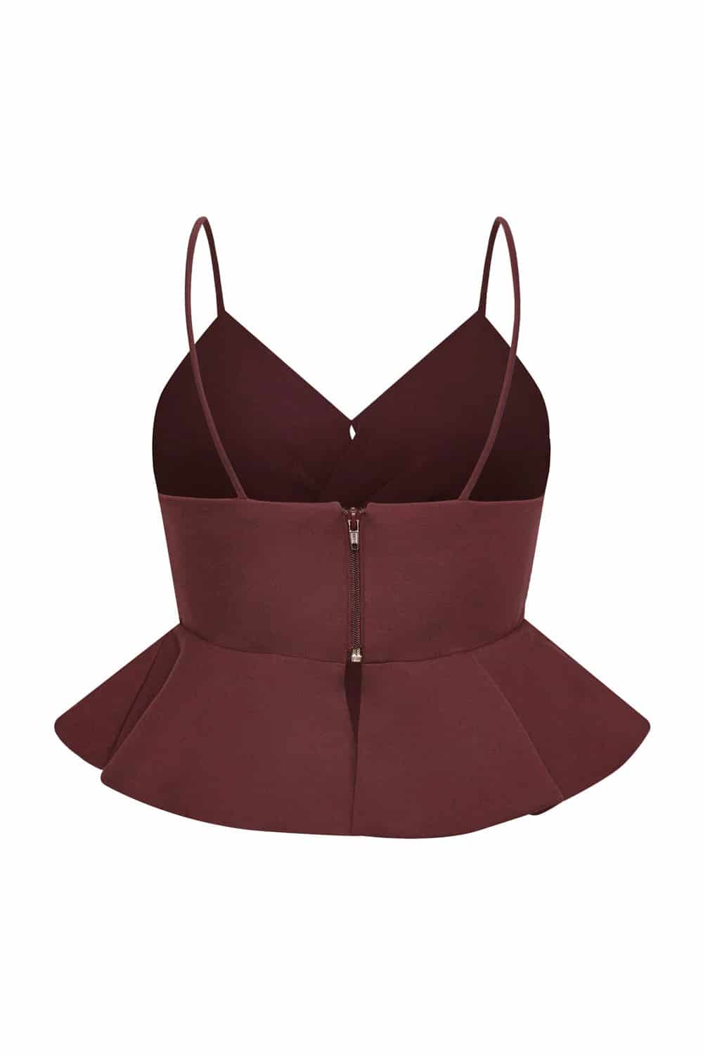 Crop top savia ruby wine - miniatura 3