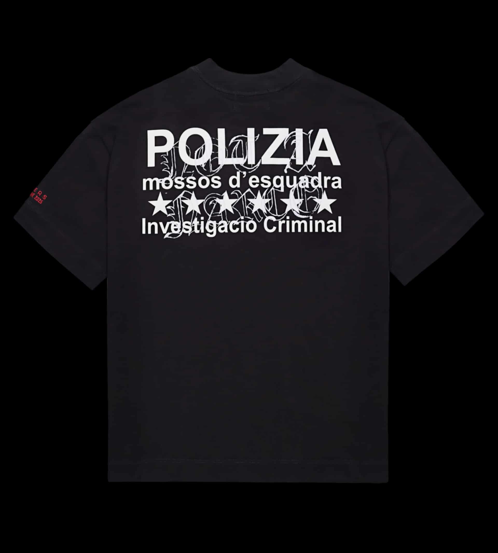 POLIZIA BLACK T-SHIRT - miniatura 1