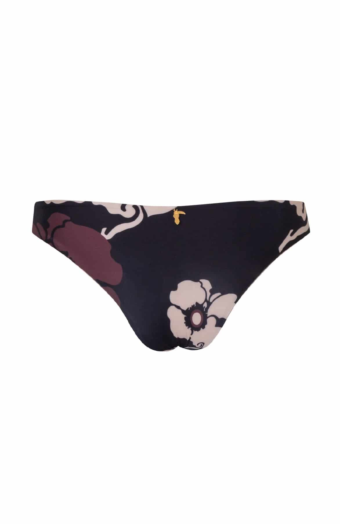 Guava Bottom / Black Maxi Flowers - Nude - miniatura 3