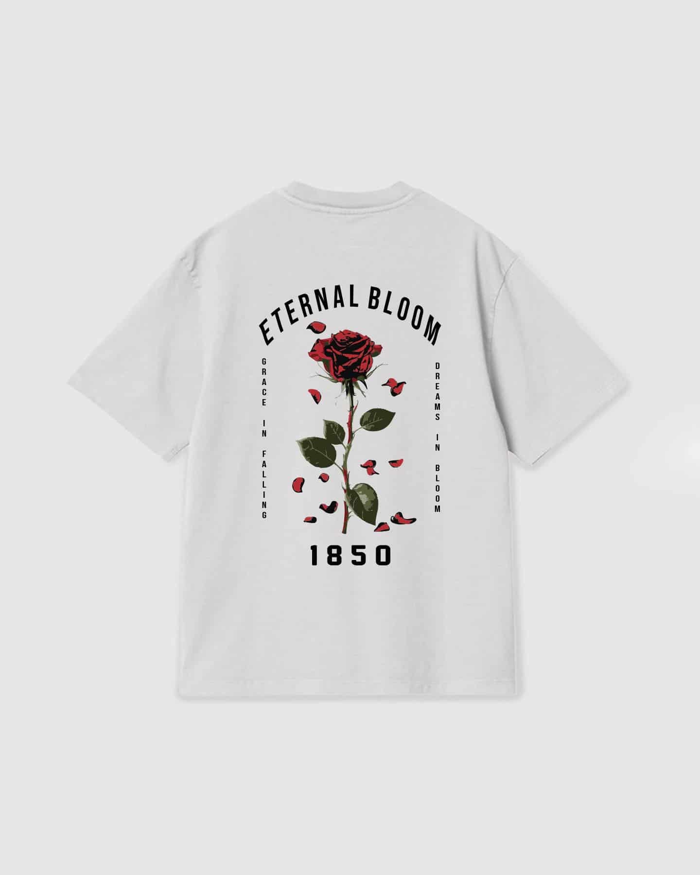 Oversized T Shirt Eternal Bloom White - miniatura 1