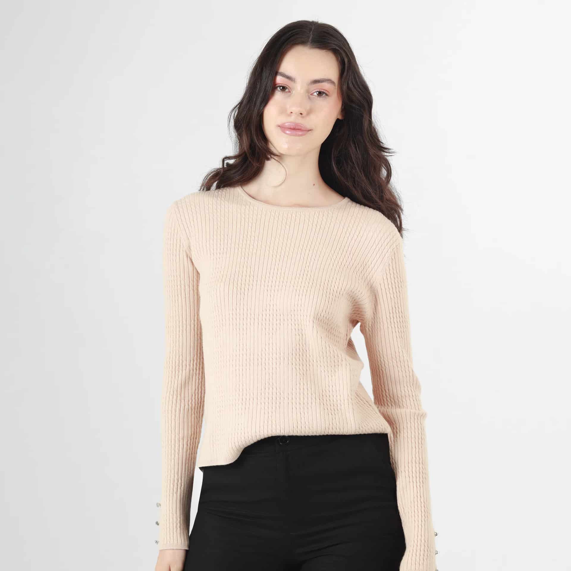 Sweater Cuello Redondo Manga Larga - miniatura 3