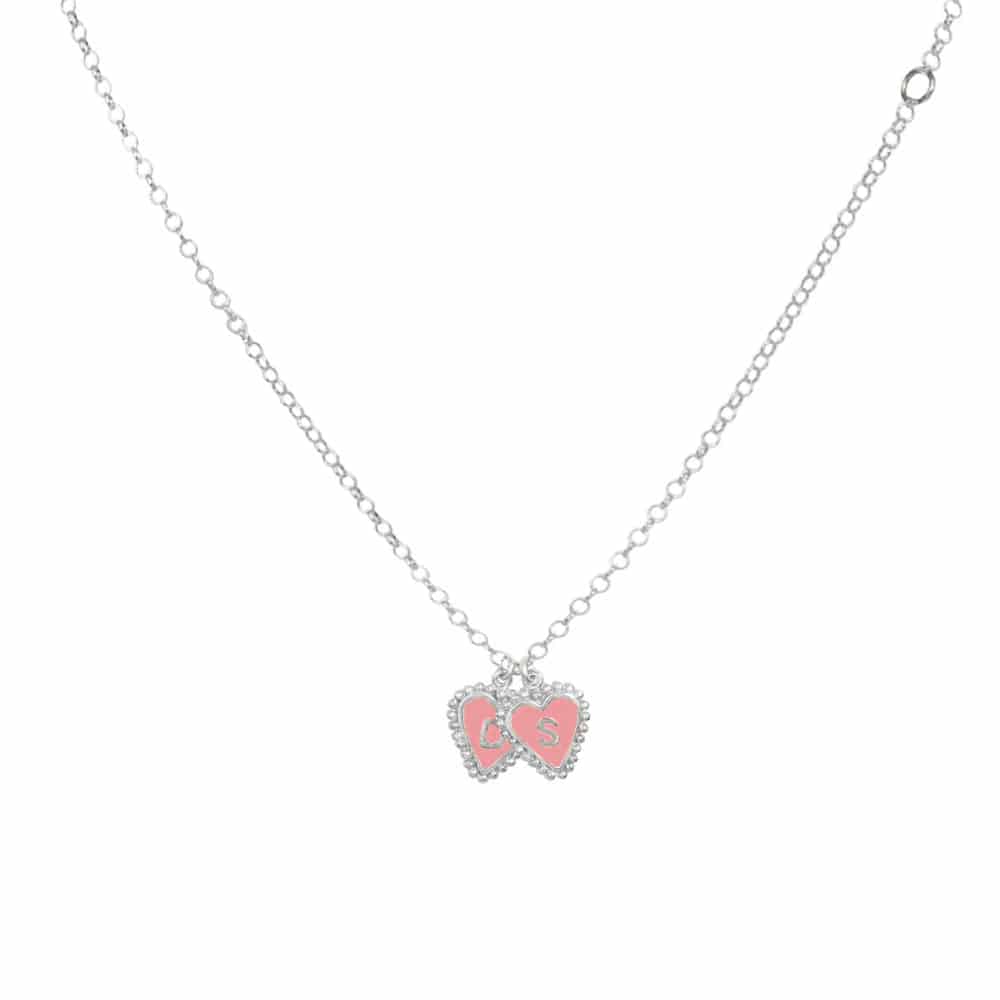 PreOrder Cadena 2 Letras Heart Plata - miniatura 6