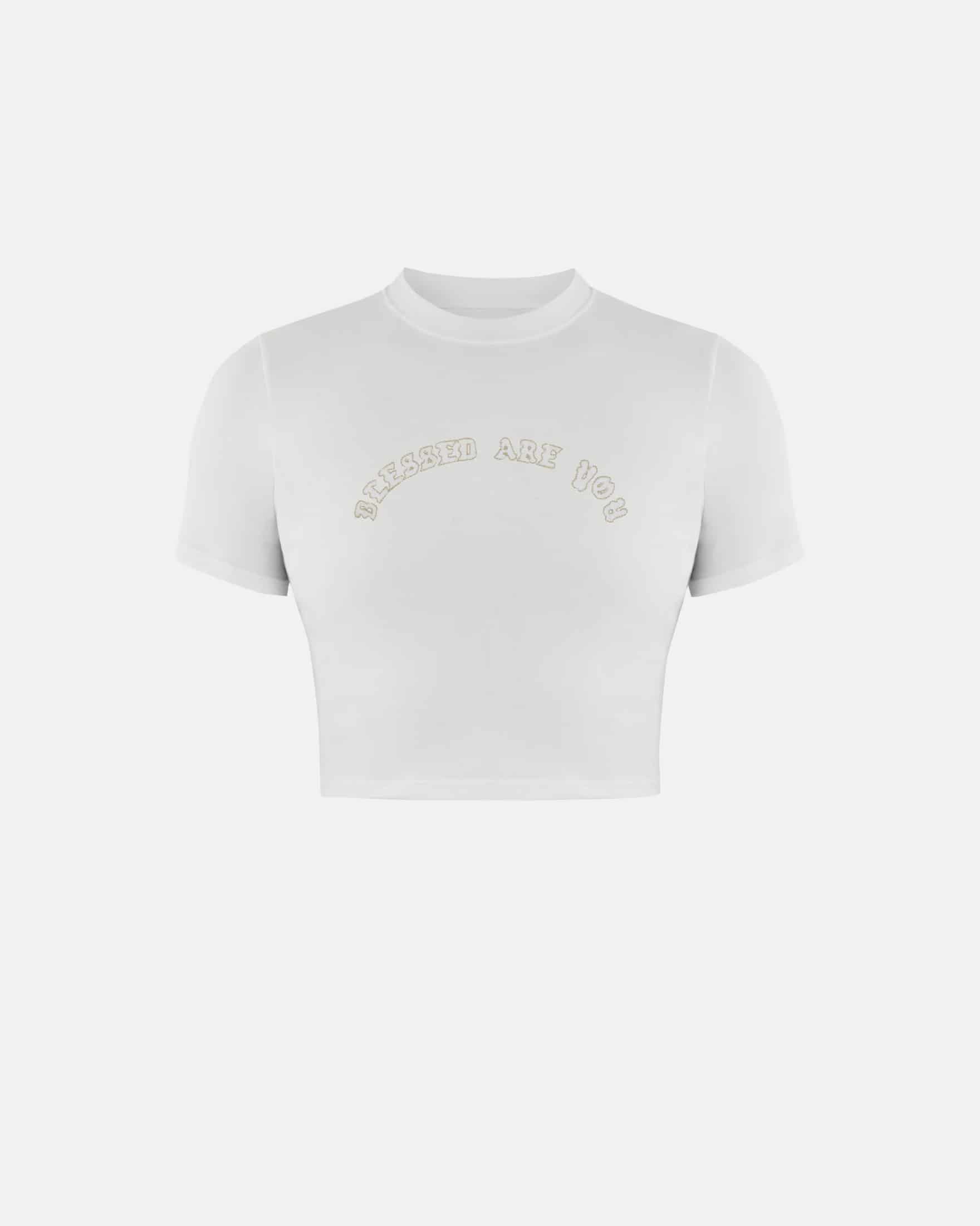 Capsule Blessed Are You Baby Tee White - miniatura 8