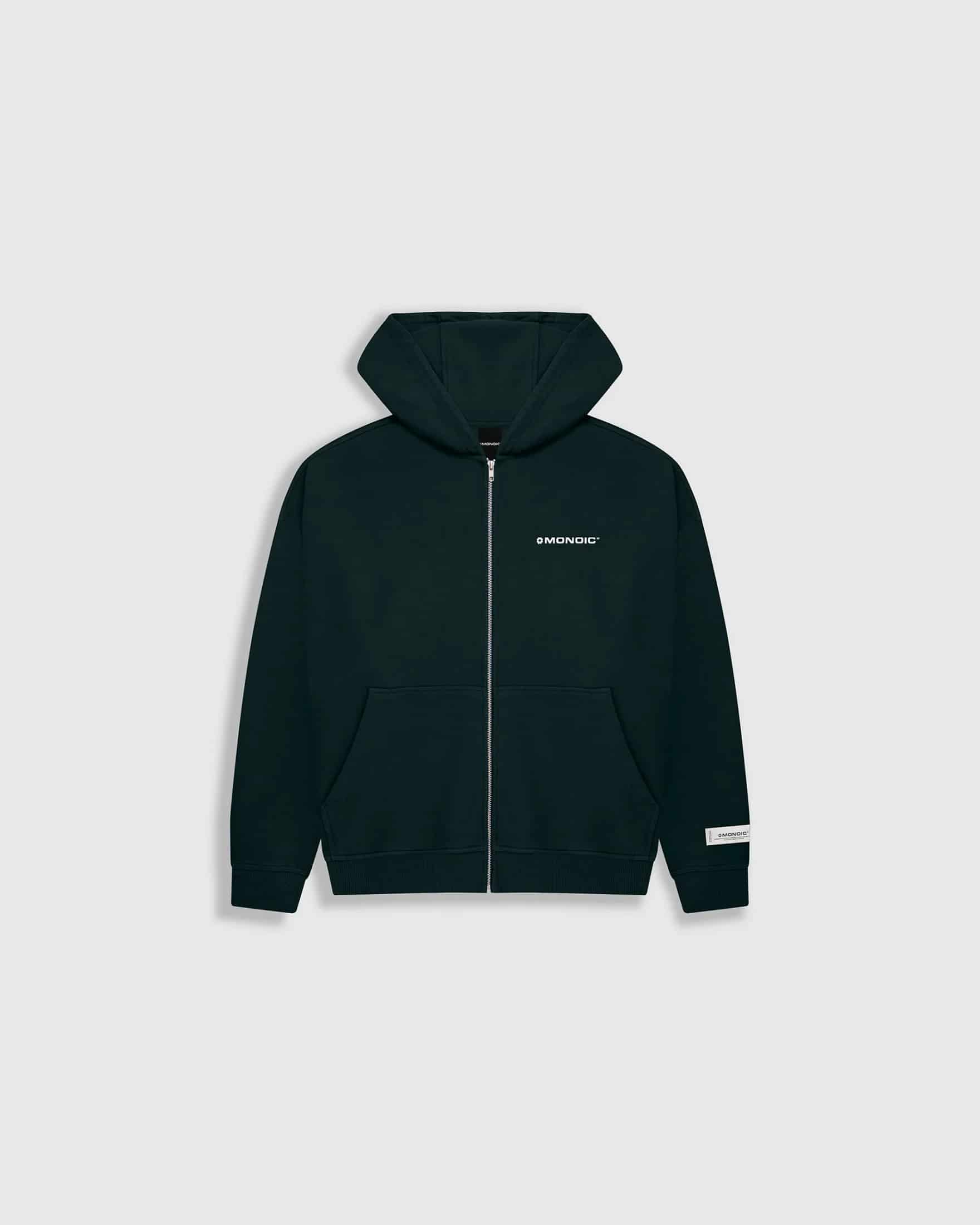 Zip Hoodie Oversized Básico V4 - Forest Green - miniatura 7