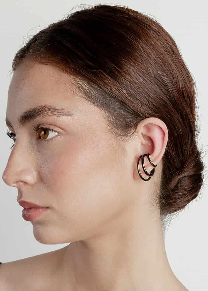 Nethos Trio Earcuff Negro - miniatura 2