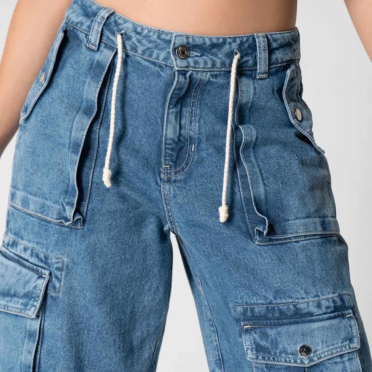 Pantalon Denim Jogger Convertible Fear - miniatura 7