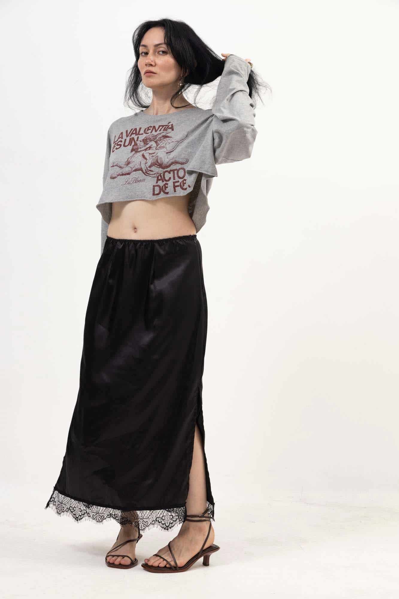 SATIN SKIRT - miniatura 2