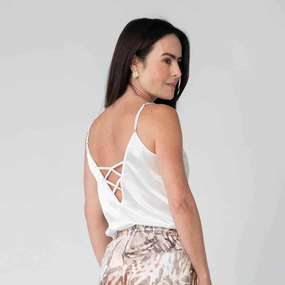 Camisa en Satín Perla - miniatura 2
