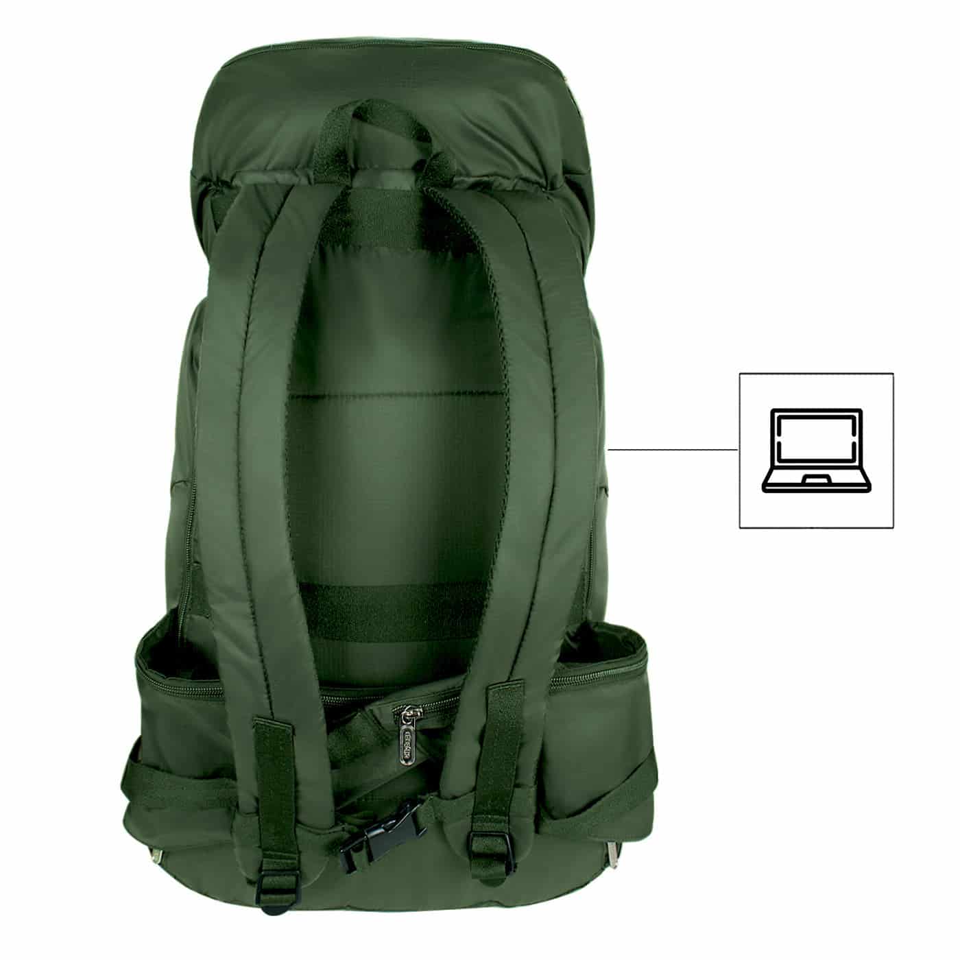 Morral Viajero XL Plegable Citybags Light verde militar - miniatura 4