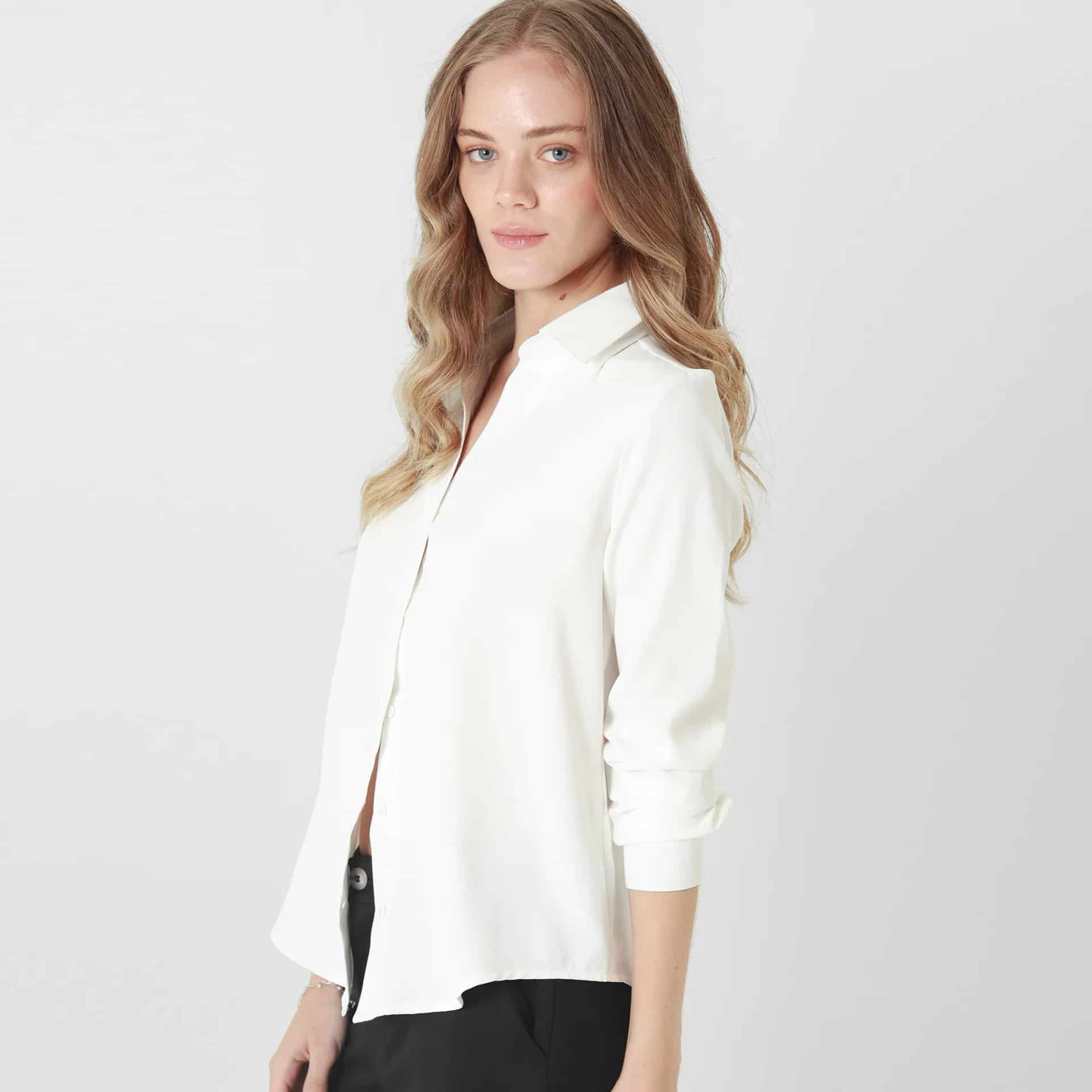 Camisa Cuello Camisero Manga Larga - miniatura 10