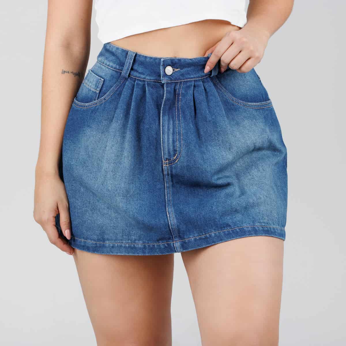 Falda Short Denim B1822 - miniatura 1